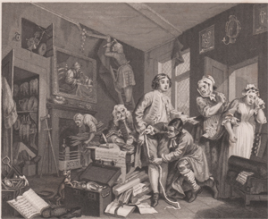 Rake's Progress by William Hogarth